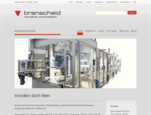 Tablet Screenshot of branscheid-gmbh.net